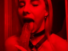 Blonde Babe's BDSM Solo Squirt Show