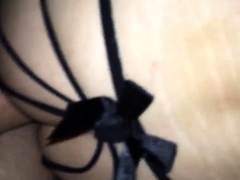 Sissy cums while being fucked